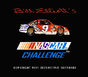 Bill Elliott's NASCAR Challenge (USA) screen shot title